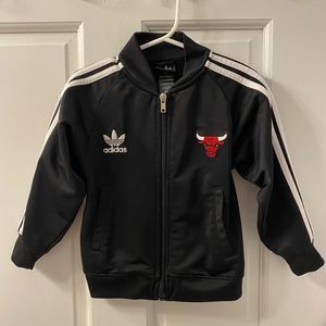 Adidas Chicago Bulls Toddler Kids 3T Zip-Up Jacket